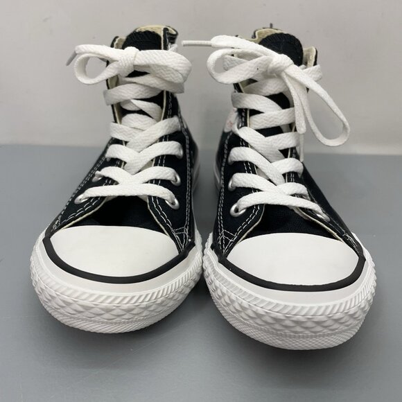 Converse Chuck Taylor All Star Sneakers Shoes Canvas Black Kids Youth 12 - Picture 3 of 11
